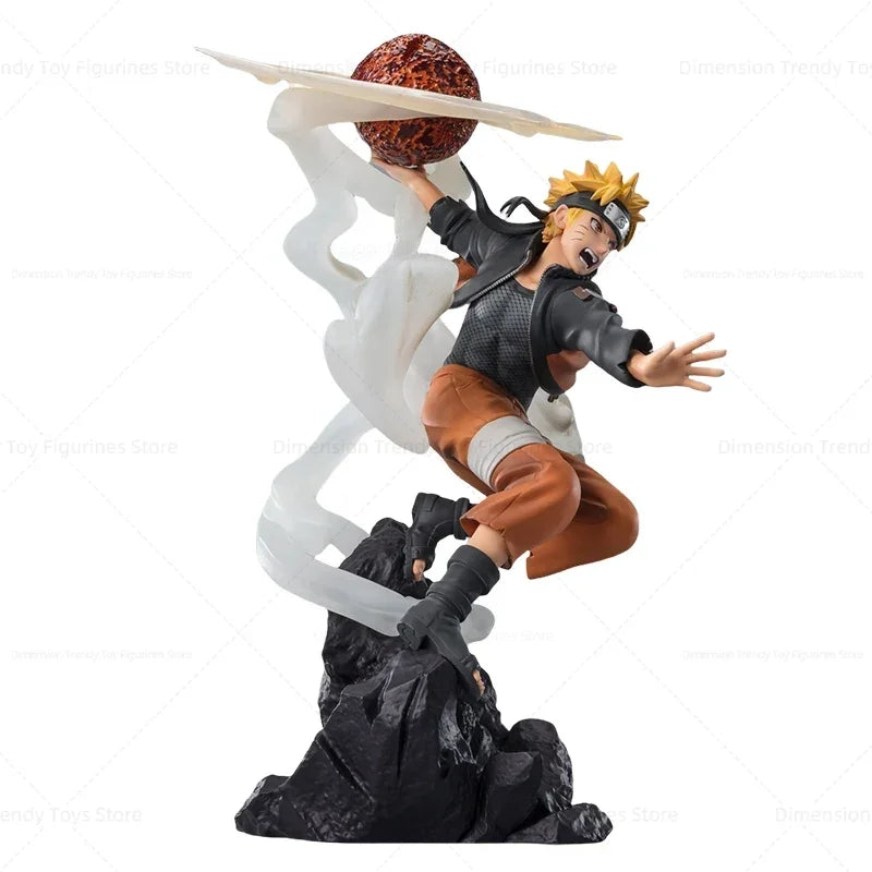 In Stock Bandai Genuine Figuarts ZERO Anime Naruto Sage Art Lava Release Rasenshuriken Uzumakl Action Figure  Model Toys Gift