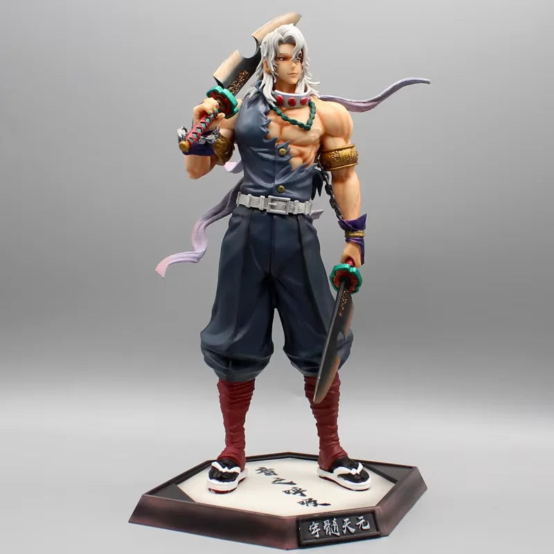 Dämon Slayer Anime Figur Uzui Tengen Gk Statue Figurine Pvc Modell Puppe Sammlung Desktop Ornament Spielzeug Kinder Geburtstag Geschenke