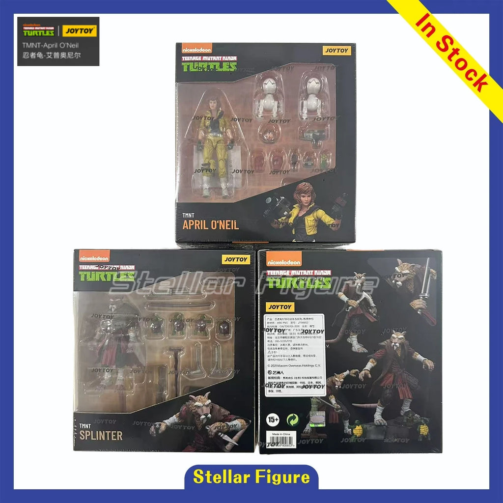 【SF】JOYTOY 1/18 Action Figure TMNT-April O Neil Model Gifts Collection Ornaments
