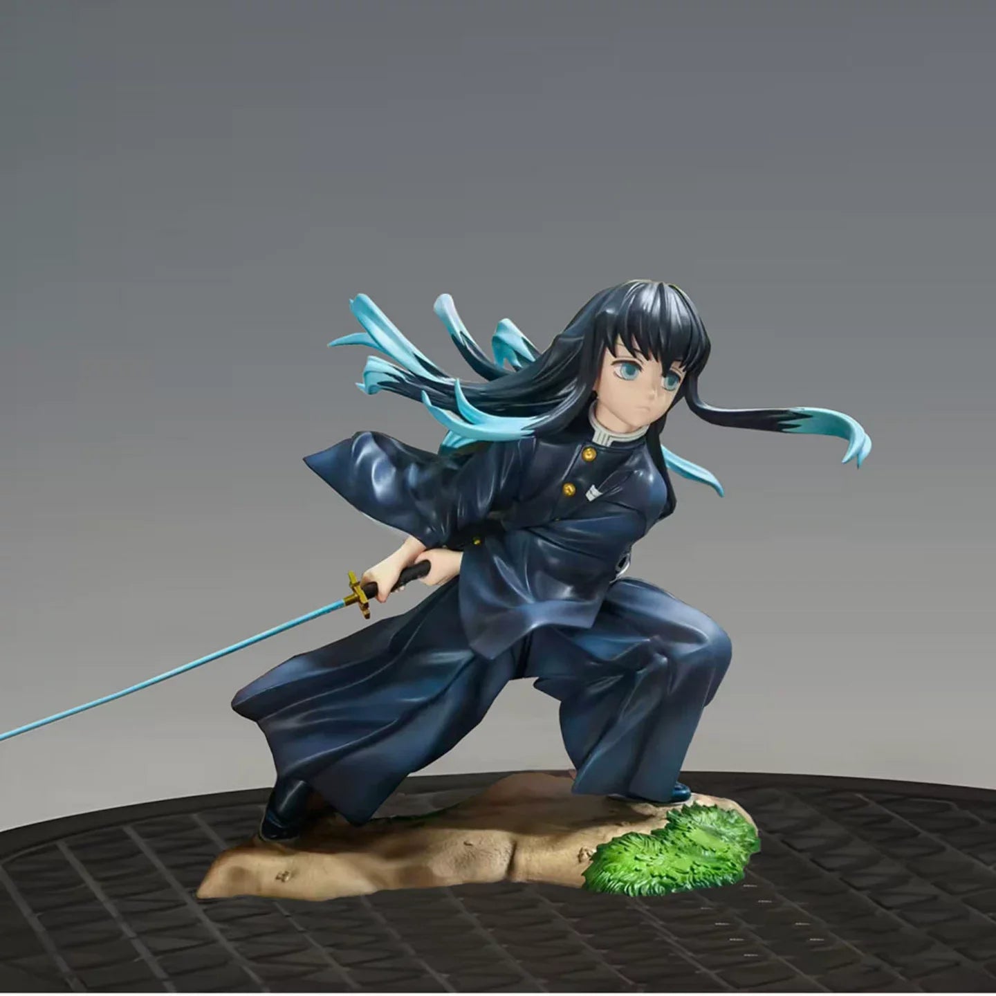 18cm Gk Demon Slayer: Kimetsu No Yaiba Muichiro Tokito Battle Form Articulated Pvc Action Figure Model Desktop Ornament Toy Gift