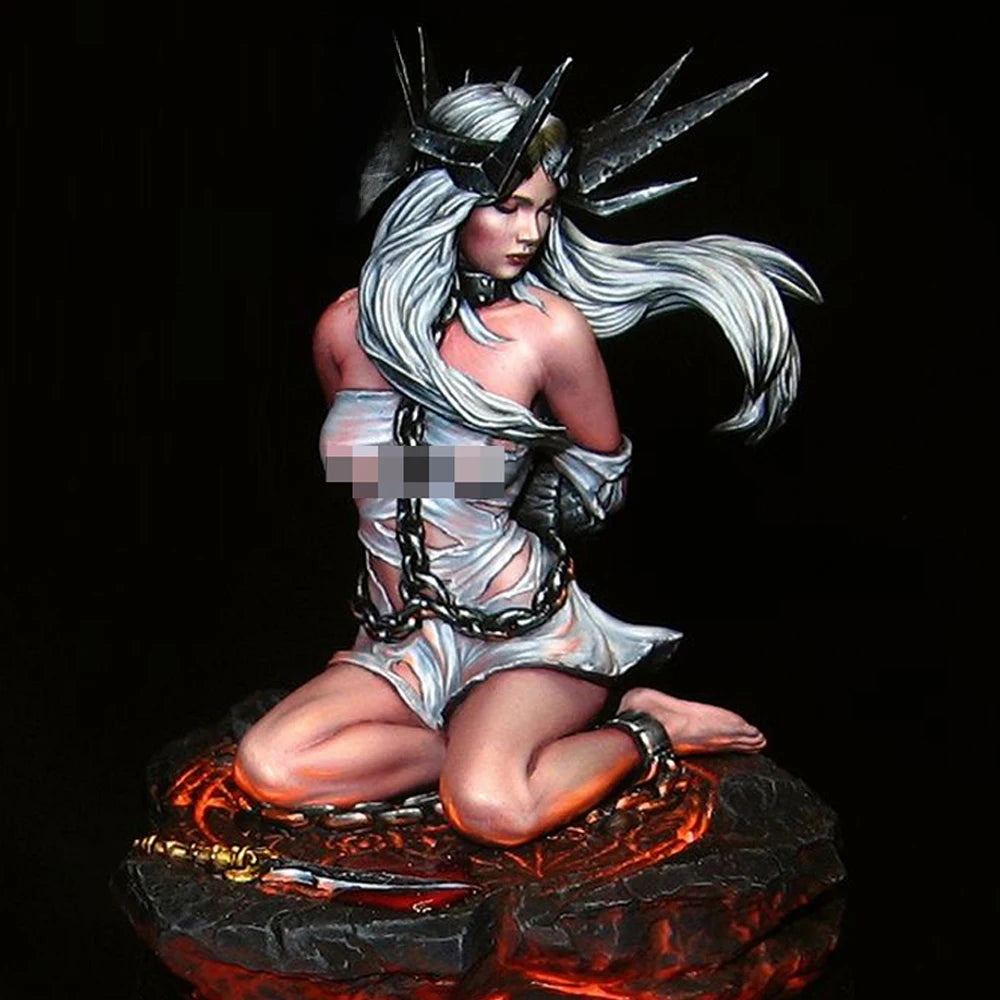 1/24 Amitriel der gefallene Engel, 75 mm, Harzmodellfigur, GK, Fantasy-Thema, nicht zusammengebauter und unbemalter Bausatz