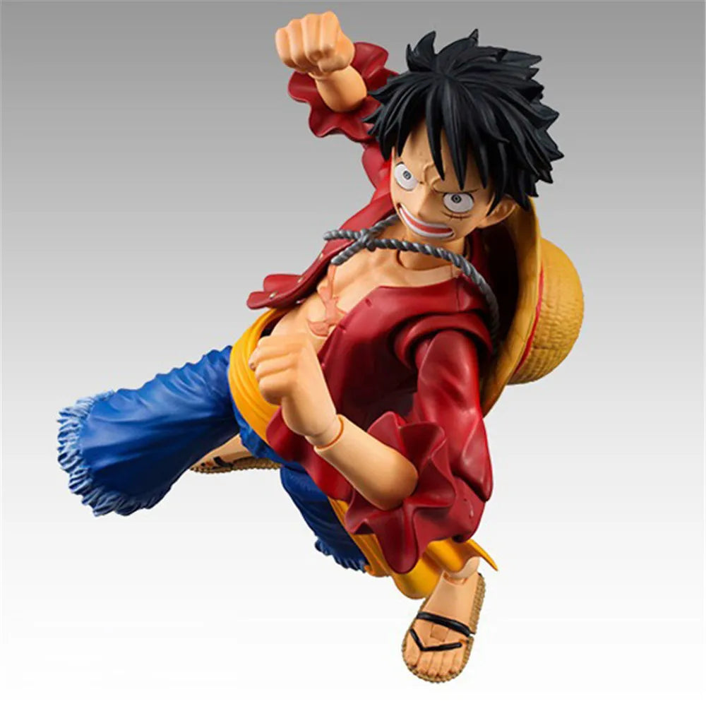 18cm Anime One Piece BJD Joints Moveable Monkey D. Luffy PVC Action Figure Collection Model Toys