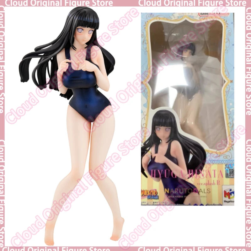 In Stock 100% Original BANDAI MegaHouse Naruto Shippuuden Hyuuga Hinata Naruto Gals Ver.Splash B Anime Figures Toy Decoration