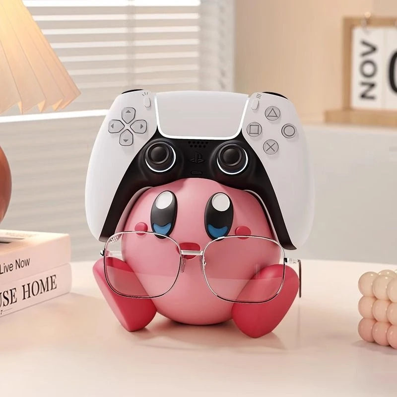 Cute Kirby Switch Game Controller Stand Anime Glasses Display Rack Fashionable Creative Drawing Room Tabletop Decorations Gift