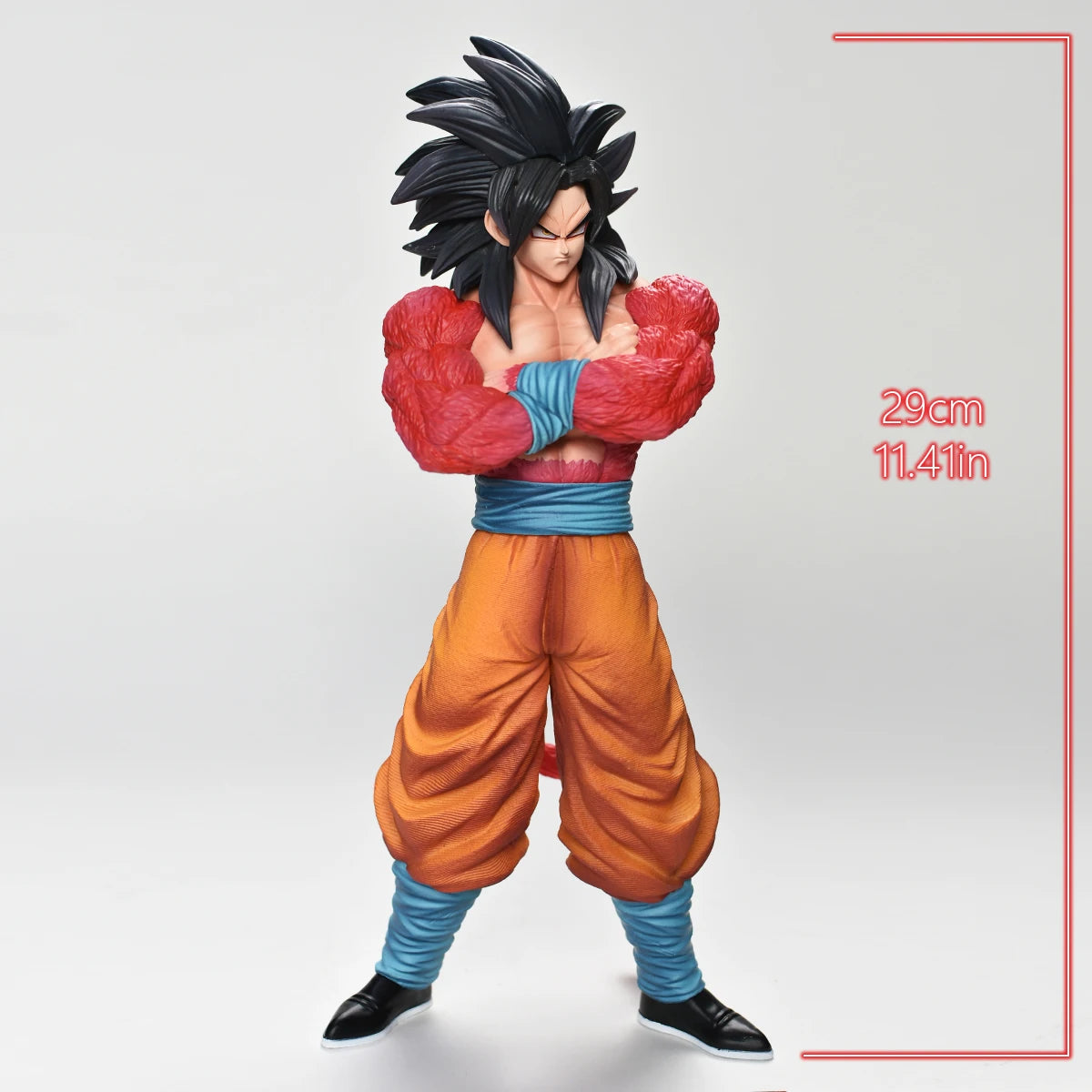 29cm/11.4in Anime Dragon Ball Z Figure Goku Super Saiyan 4 Action Figure Collectible Model Statue Toy Gift