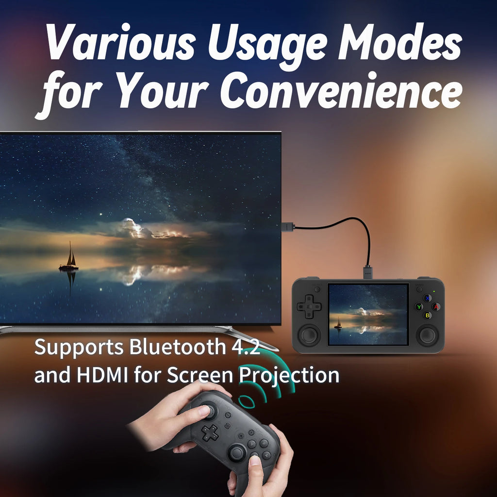 ANBERNIC RG35XX H Hand-held Consoles For Playing Video Games 3.5-inch IPS 640*480 Screen Retro Game Player 3300 mAh RG35XXH