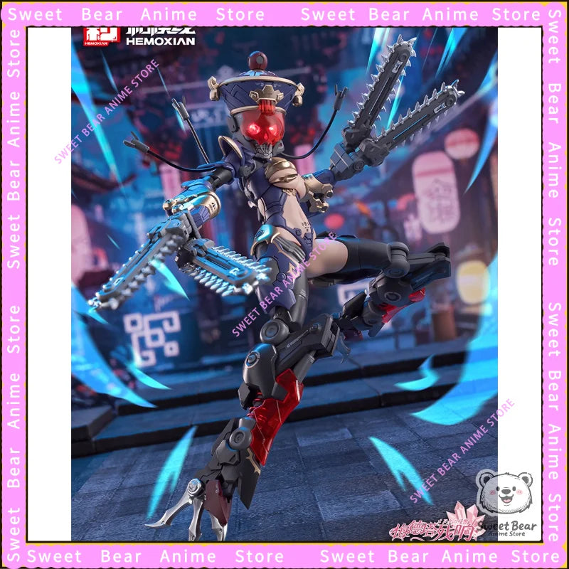 In Stock HEMOXIAN REVERBERATION OF MEDTA Jiulian js009 Zombie Mecha Girl Model Kit Action Figure Anime Model Trendy Toy