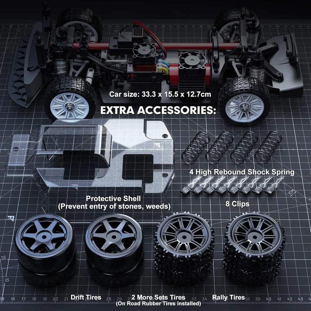 MJX Hyper Go 14303 1/14 4WD RC Дрифт Кола 65 км/ч Безчеткова 2.4G Кола с дистанционно управление 4WD Офроуд Високоскоростни RC Колички Камион Играчки