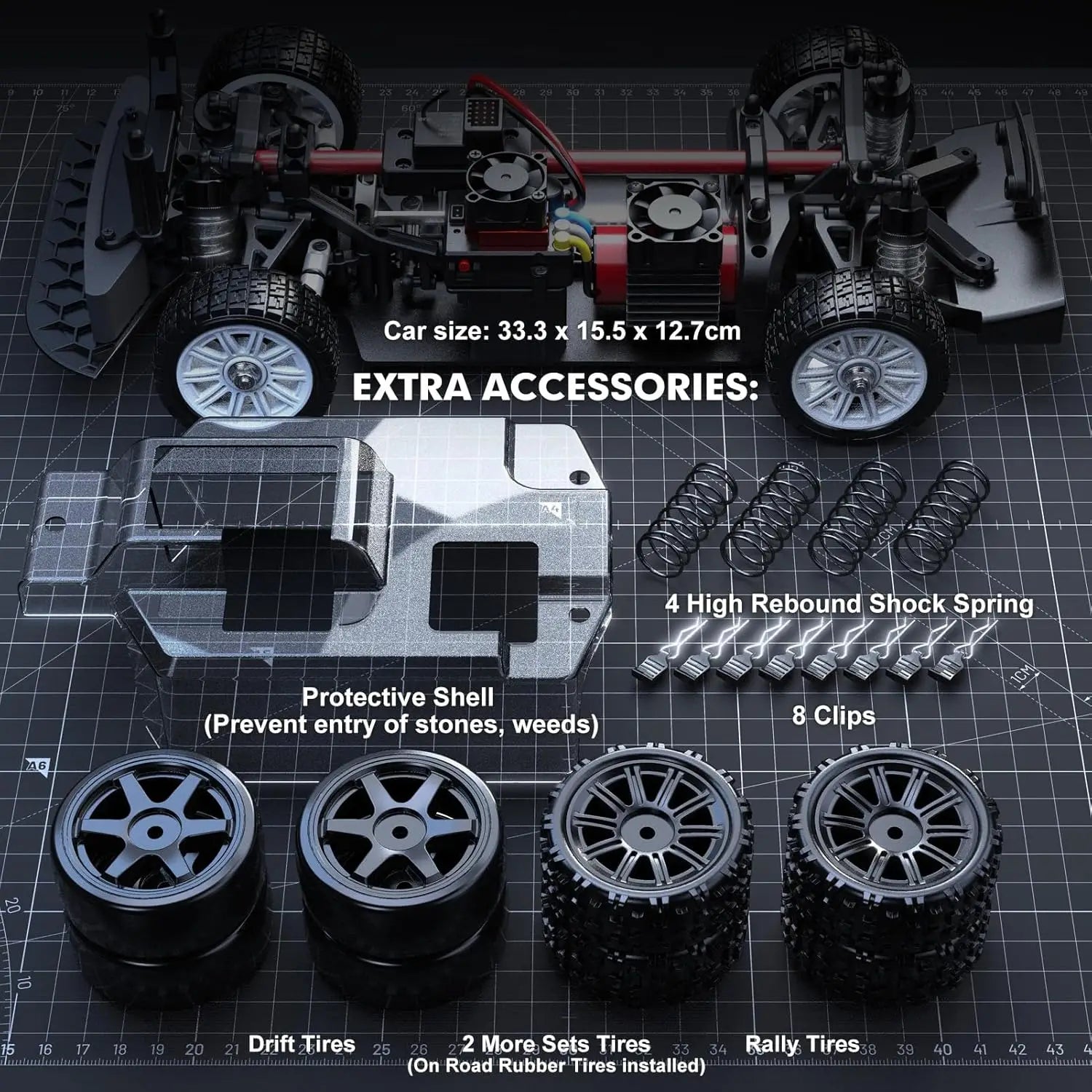 MJX Hyper Go 14303 1/14 4WD RC Дрифт Кола 65 км/ч Безчеткова 2.4G Кола с дистанционно управление 4WD Офроуд Високоскоростни RC Колички Камион Играчки