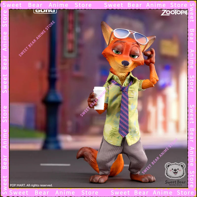 In Stock GONG & PoP Original Zootopia Judy Nick Set Cloth Action Figure Anime Model Trendy Toys Desktop Doll Collectibles