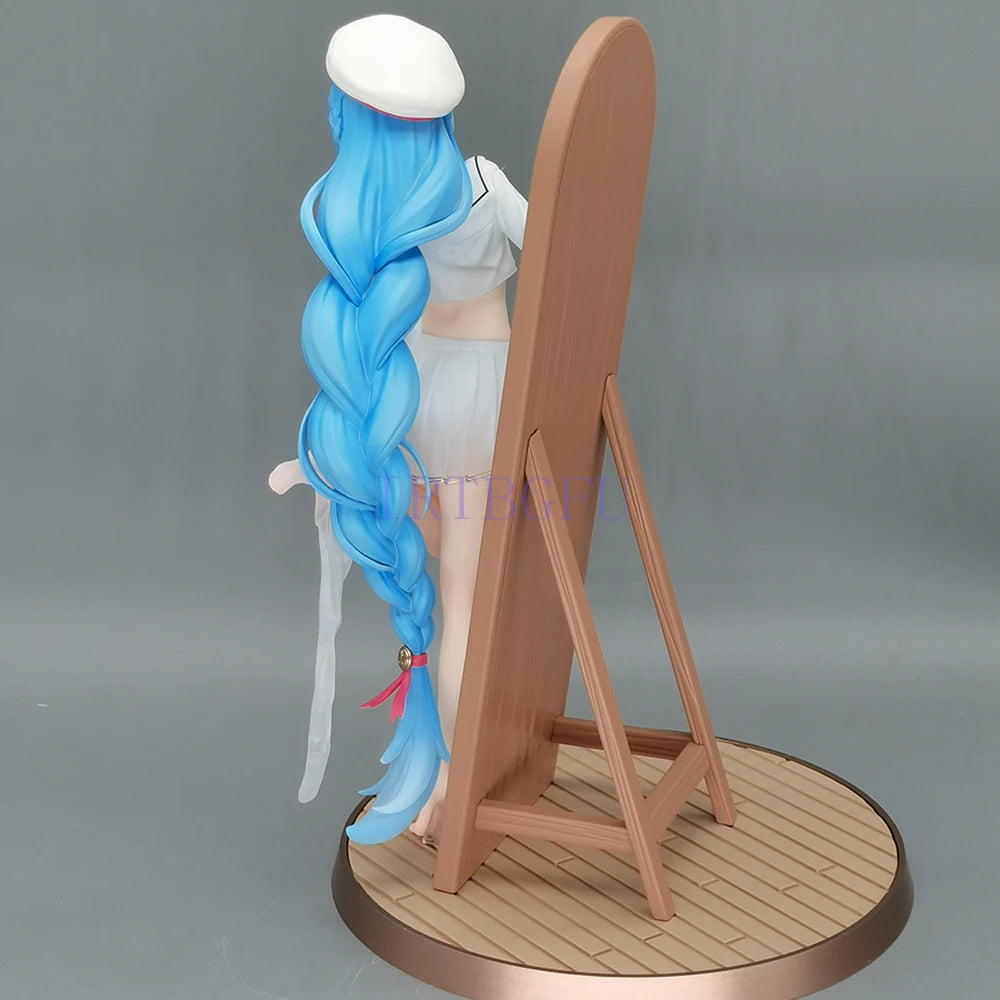 Original 19cm Azur Lane Janus Gift+ 1/8 Fear of Changing Clothes Anime Figures PVC Action Figure Toy Game Collectible Model Doll
