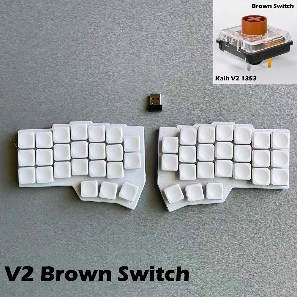 CHOC CORNE V4.1 Low Profile Ultrathin Split Mechanical Keyboard Hot-swap Kaih V1/V2 Switch 2.4G Wireless VIAL Programmable