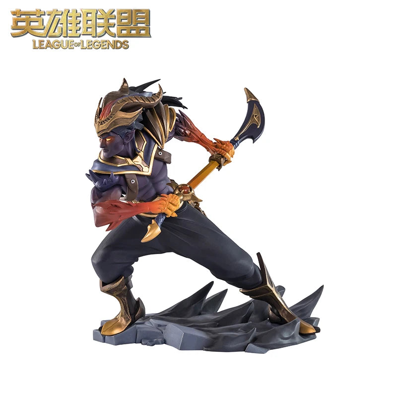 Original LOL League of Legends Gwnya Sononu Raven Medium Skulptur Anime Action Puppe Serie Zubehör Modelle Spielzeug Geschenke