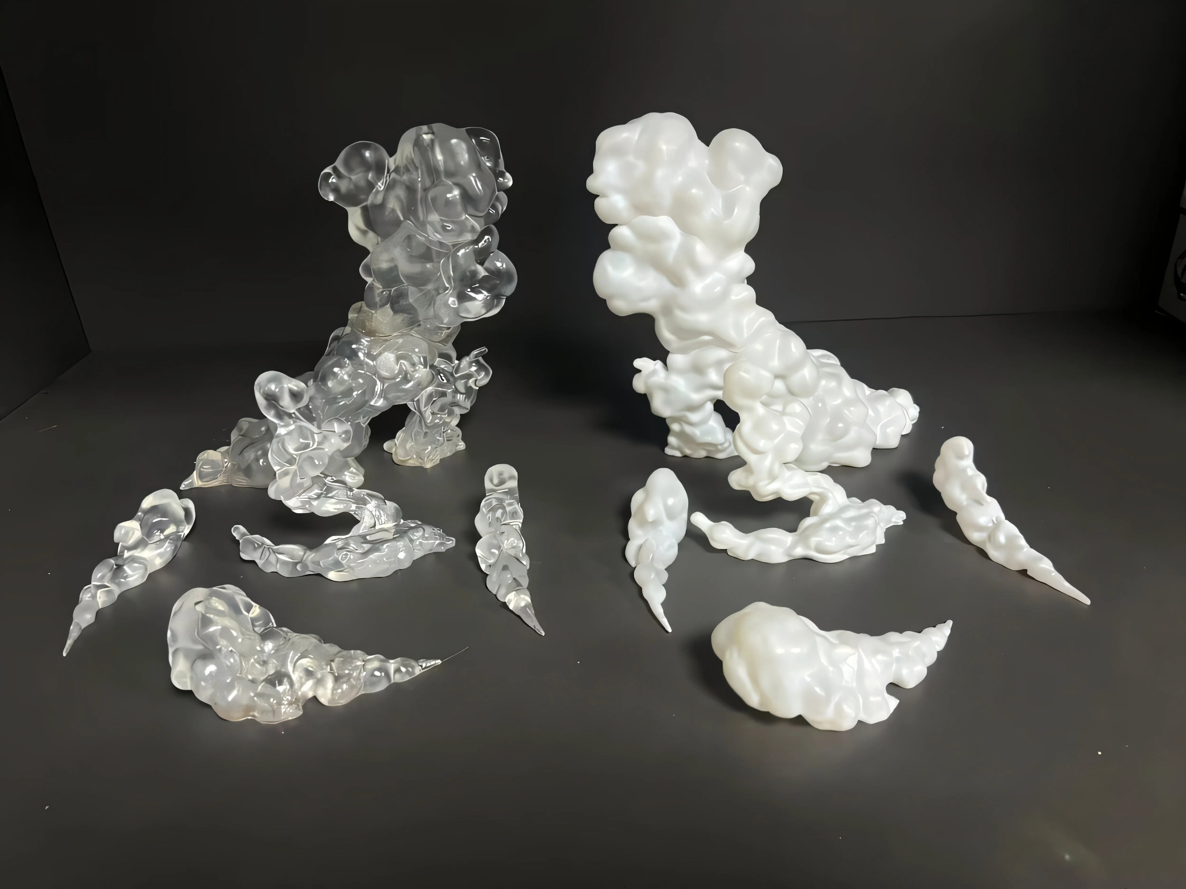 In Stock AC Factory AC Toys Effect Series S.H.F The Smoke Effect Piece White Ver. Action Anime Figures Collection Ko Model Toy