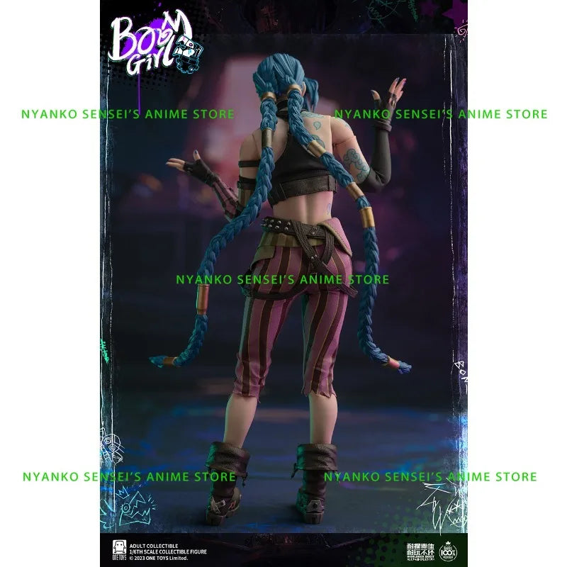 In Stock Onetoys Jinx Bang Girl 1/6 Scale  OT021-OT021 Action Figure Anime Model Trendy Toys Desktop Doll Collectibles