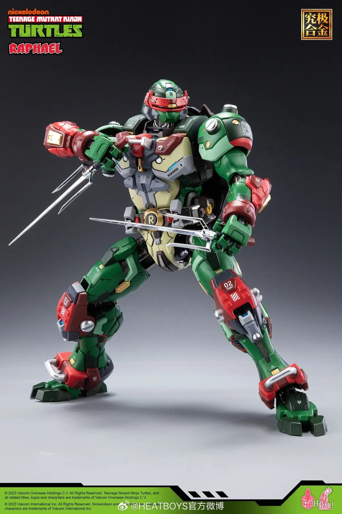 【UA】 HEATBOYS MechaHeat Series Alloy Mecha TMNT Raphael Action Figure Model Toy Gift