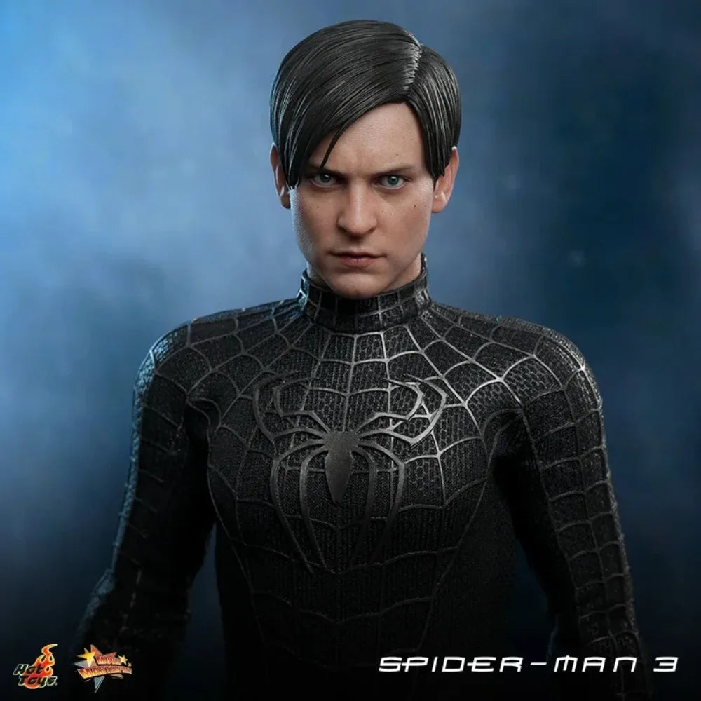 HotToys HT 1/6 MMS727 MMS728 SpiderMan Action Figure Speical Version Black Suit Movable 12 Full Tobey Collection Anime Model Toy