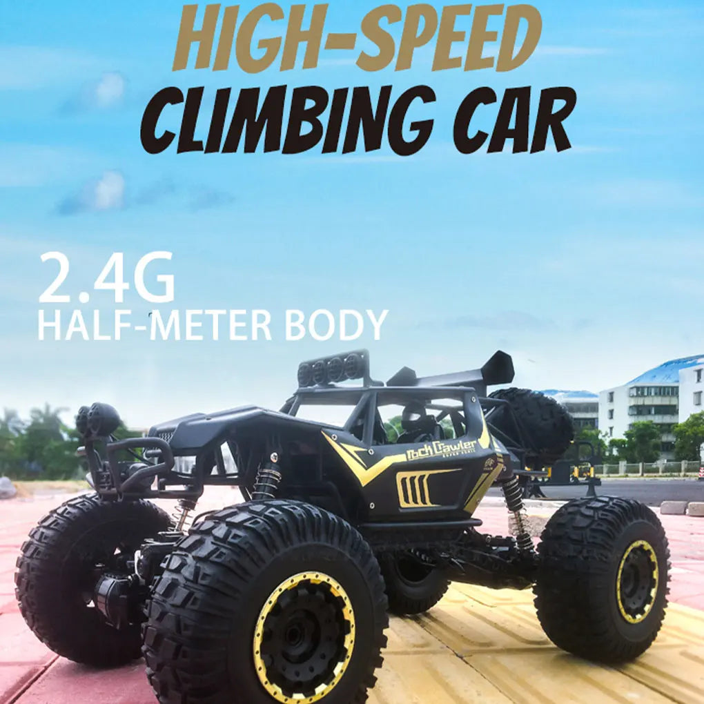4WD Metalllegierungskörper RC Truck Off-Road 4x4 2.4G 1/8 All Terrain Large Rock Crawler Fernbedienungsauto Spielzeug Geschenk für Kinder Spielzeug
