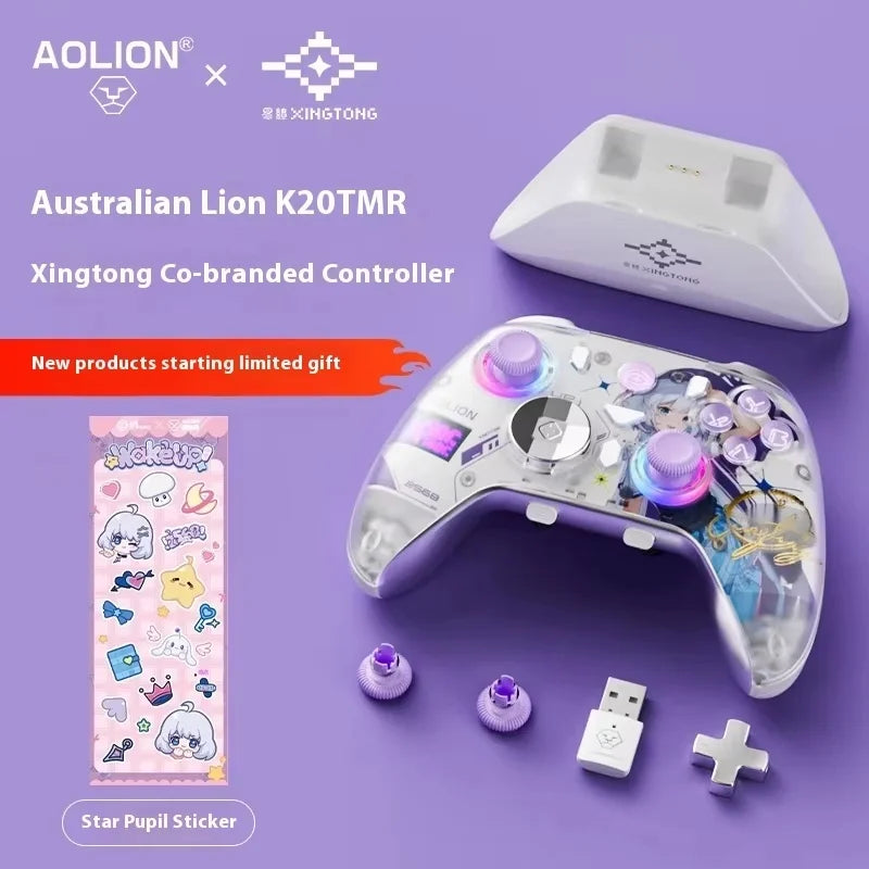 NEW AOLION K20 TMR Joystick Wireless Gaming Controllers Replaceable Magnetic Shell Custom For PC NS2 Steam Gamer