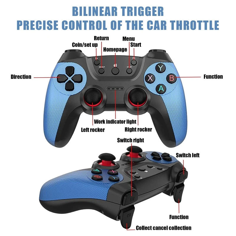 X2 Blue Video Game Stick 4K Video Game Stick Console 2.4G Double Charging Wireless Controller HD 40000 Games 128G Retro Games