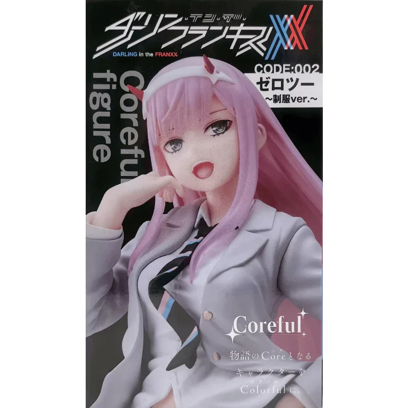 Auf Lager Original Taito DARLING in The FRANXX Coreful Zero Two Uniform Anime Figur Desktop Ornamente Modellsammlung Spielzeug Geschenke