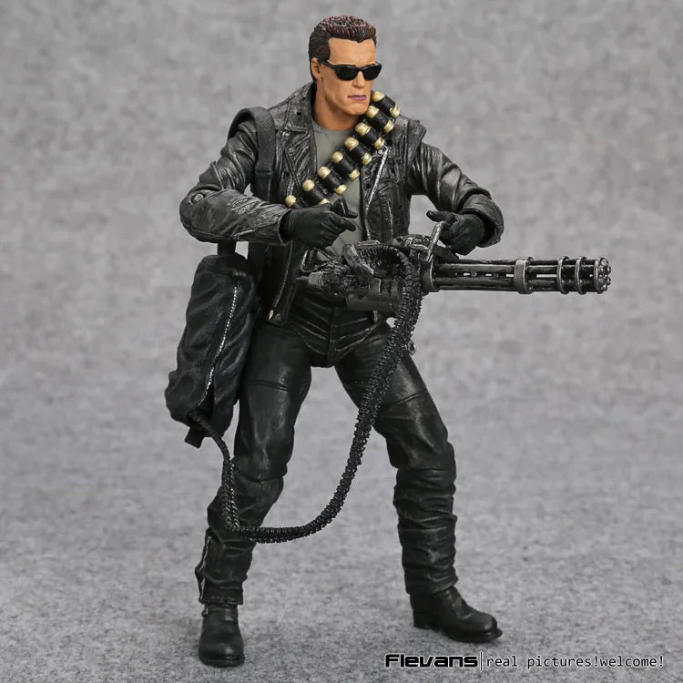 NECA Терминатор 2: Денят на страшния съд T-800 Арнолд Шварценегер PVC екшън фигурка колекционерски модел играчка 7" 18см