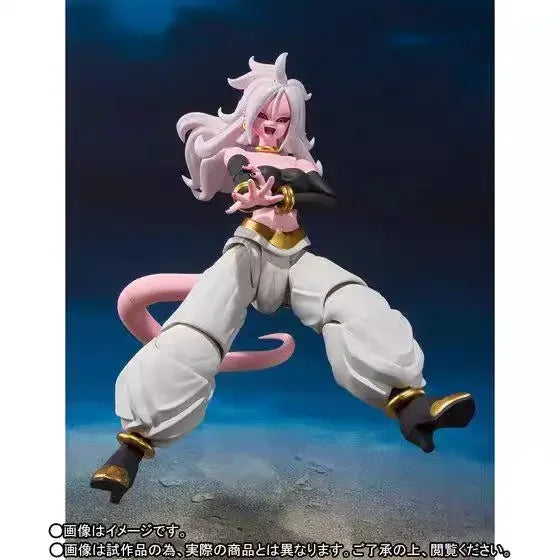 In stock Bandai Shf  Android 21 S.h.figuarts Genuine Collectible Action Figure Anime Model Toys Gift SSWW2