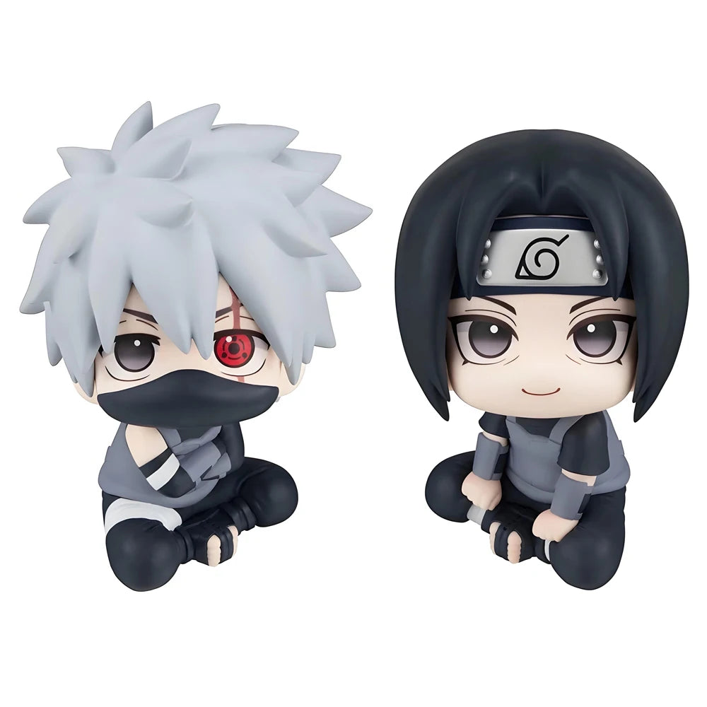 9.5/10cm Naru Shippuuden Anime Figure Q Version Kakashi Uchiha Itachi Action Figure Collection Model Toys