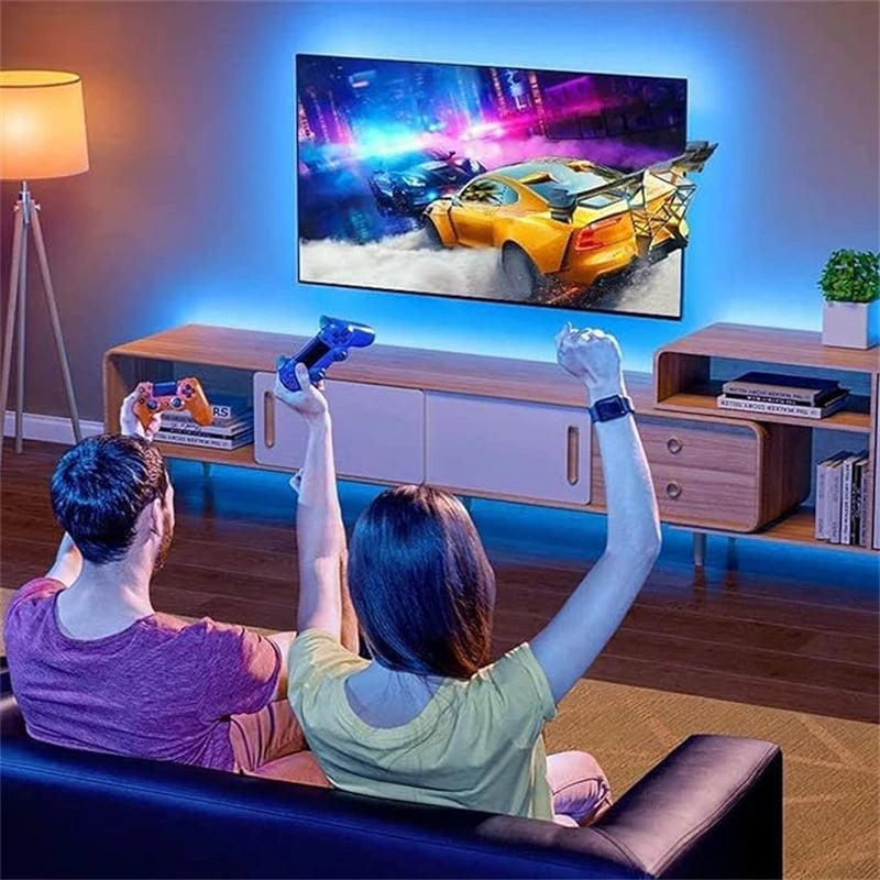 RGB LED Strip Lights 3/5/10M Tuya Smart App Bluetooth Music Sync Color Changing Flexible Rope Lamp for Home Party Gaming Beroom