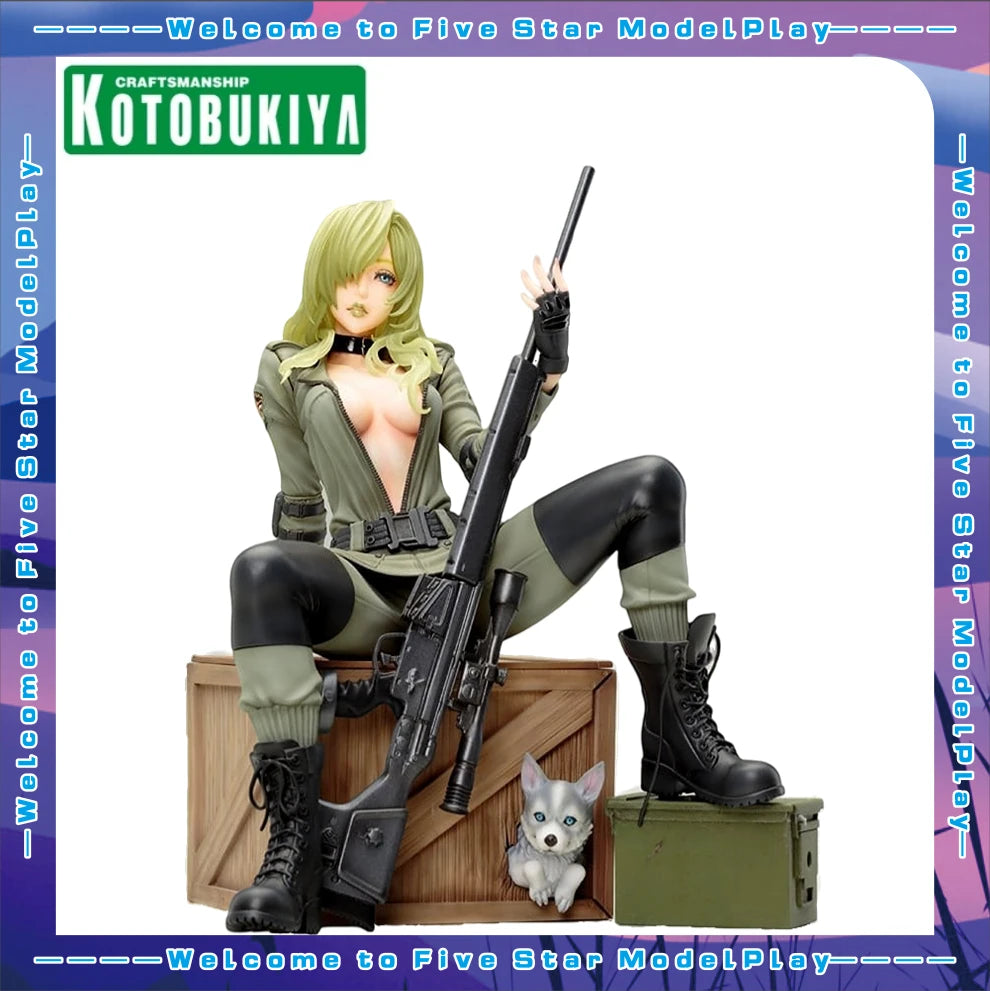 【FS】 Original KOTOBUKIYA Beautiful Girl Statue Sniper Snow Wolf Anime Doll Figure Model Toys Gifts