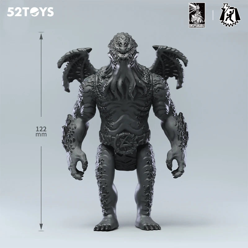 52TOYS Action Figure Legacy of Lovecraft, Monochrome Version, Collectible Desktop Decoration, Creative Gift for Birthday Party