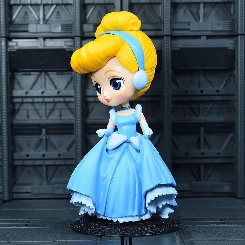 Disney 14cm Q version Princes Cinderella PVC Action Figures Model Doll Toys