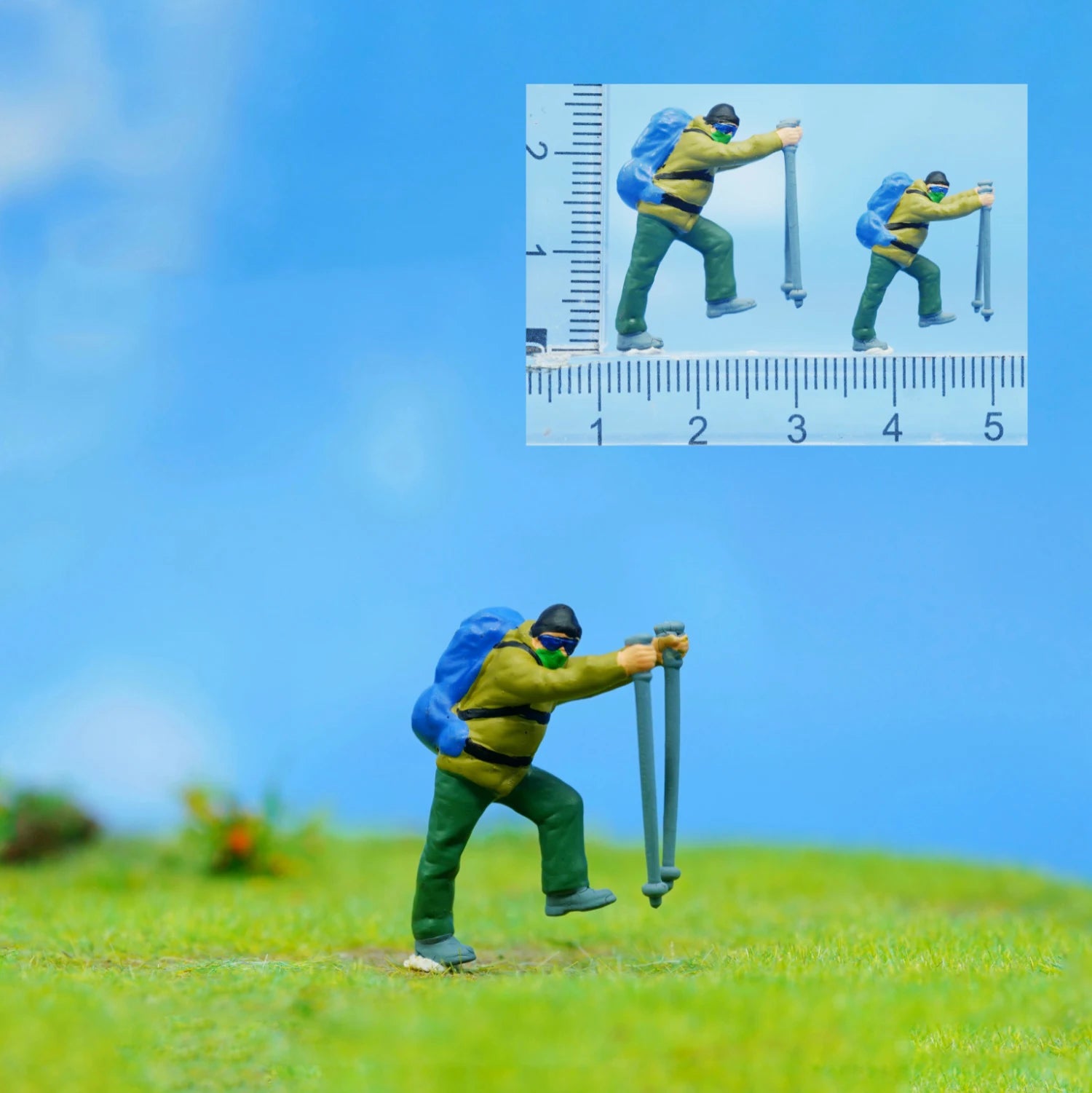 1/64 Miniature Figure Sports Climbing Climber Model Collectible 1/87 Minifigures DIY Garage Scene Decoration Micro-landscape