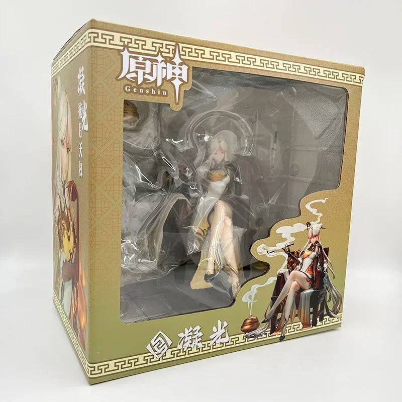 34cm Raiden Shogun Sexy Anime Girl Figure GK Beelzebul Yae Miko Action Figure Ningguang Figurine Collectible Model Doll Toy Gift