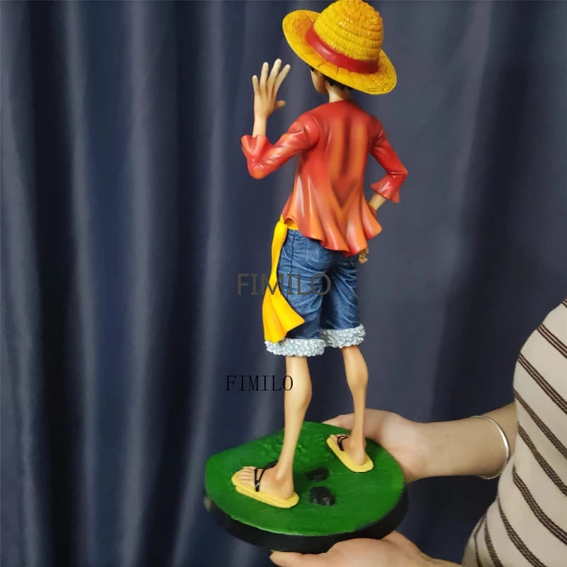 41 cm große One Piece Luffy Actionfigur Monkey D. Luffy Figur Gear 4 Großes Handmodell PVC-Sammlerstück Peripheriegeräte Statue Ornament Spielzeug