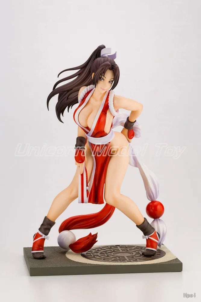 In Stock Original Kotobukiya Beautiful Girl Statue King of Fighters 98 Mikuma 1/7 Anime Figure Model Toys Gifts Collection