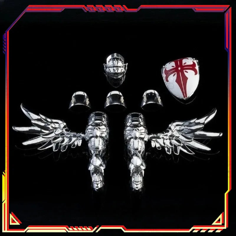 Max Factory PLAMAX Divine Winged Sky Knight Godslayer Yuri Silver-Plated Action Figure Assembly Model Toy Collectible