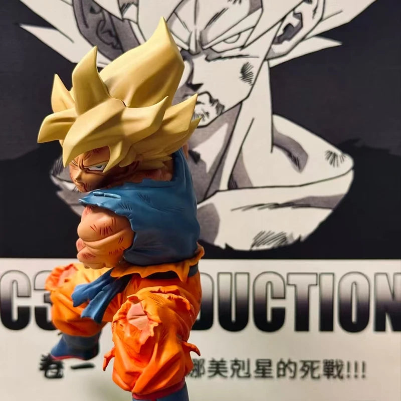 Dragon Ball Z Kamehameha Son Goku Figur Super Saiyajin Kakarotto 22CM PVC Actionfiguren Modell Puppen Spielzeug für Kinder Geschenke