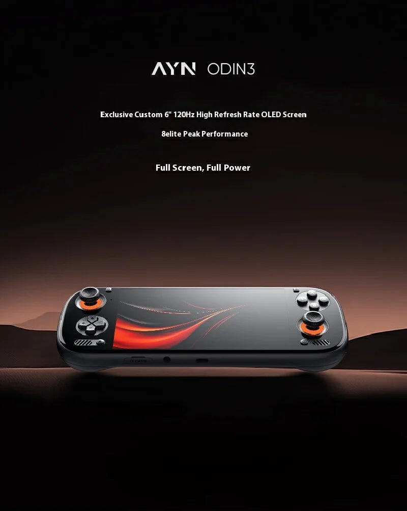AYN Odin 3 Game Console 6Inch 1080P 120Hz AMOLED Screen Game Console 8000mAh Hall-Effect Joystick/Trigger Handheld Game Consoles