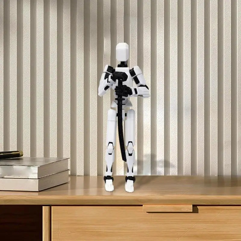 Toy Action Figure 3D Mini Action Figure With Full Body Movable Toy Models Multi-Jointed For Dining Table Coffee Table Desk