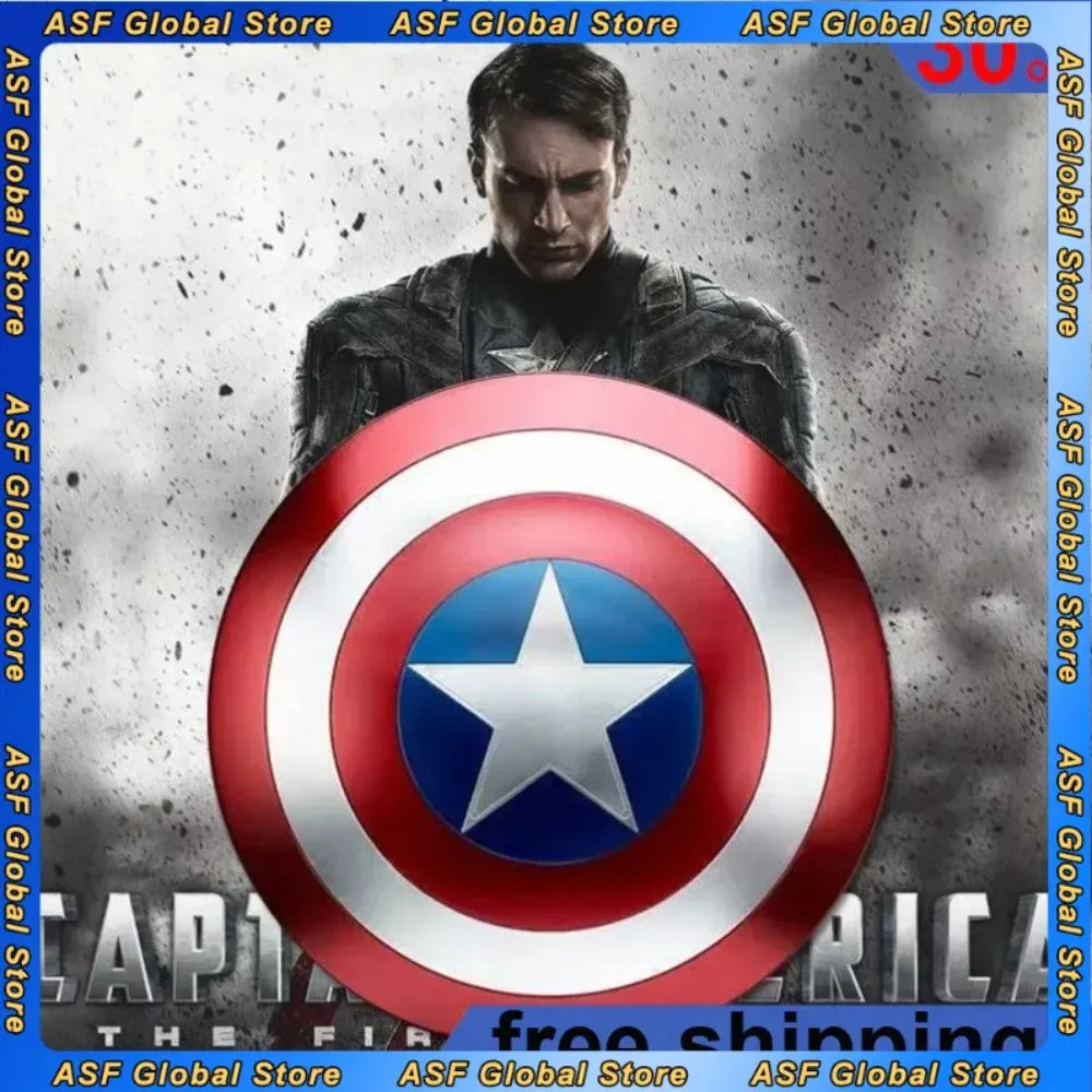 Cosplay 57cm Superhero Captain America Shield Premium version Model Plastic Weapons Costume Fancy Dress Party Stage Gift Toys