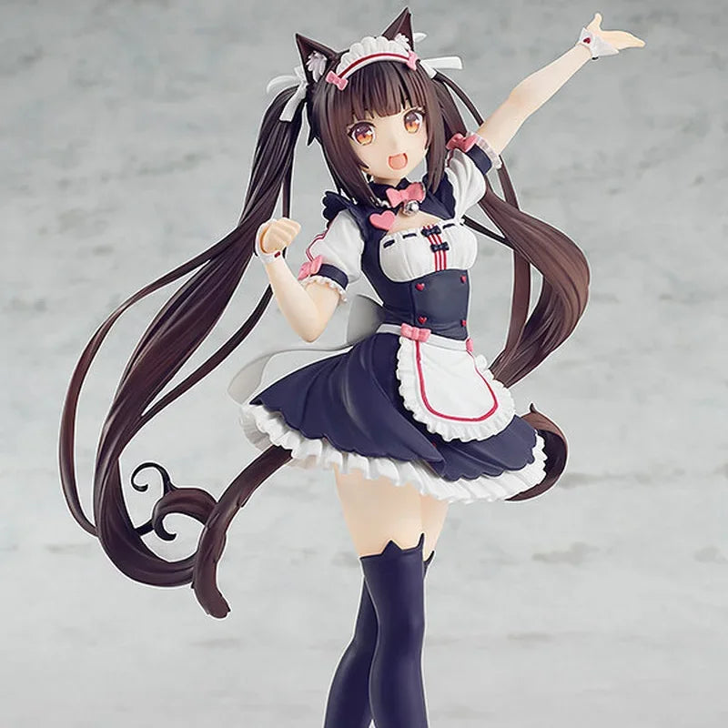 Nekopara Chocola Vanilla KO Figurine Cute Character Models Desktop Ornaments Trendy Toys Kawaii Garage Kit chassis statue Gift