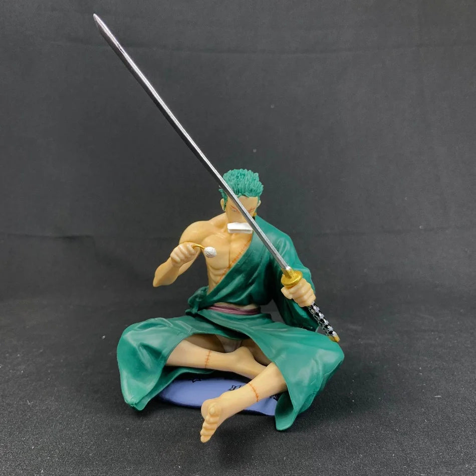 Hot One Piece 18cm Anime Figure GK Roronoa Zoro Manga Anime POP Statue Action Figure Collection Model Kid Toy
