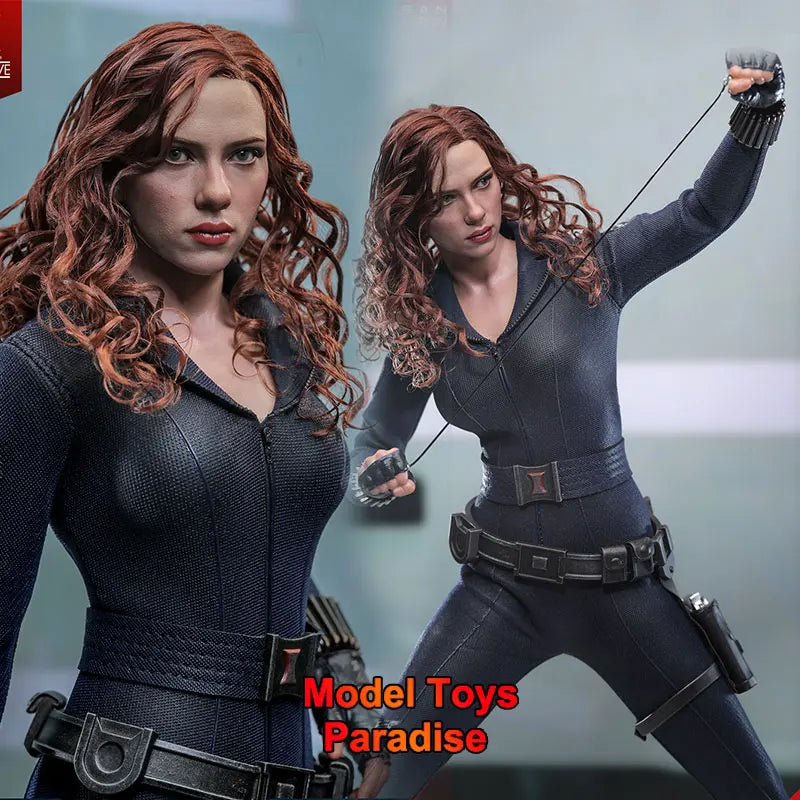 HOTTOYS HT MMS757AE 1/6 Collectible Toys Black Widow Hair Transplant Version Super Hero Soldier 12'' Action Figure Model Gifts