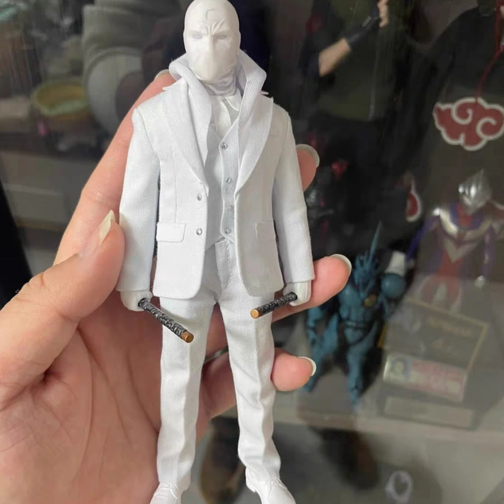 1/12 Mr. Night Figures Aton Custom Moonlight Knight Suit Design Battle Damaged Design Movable Humanoid Aton Custom Birthday Gift