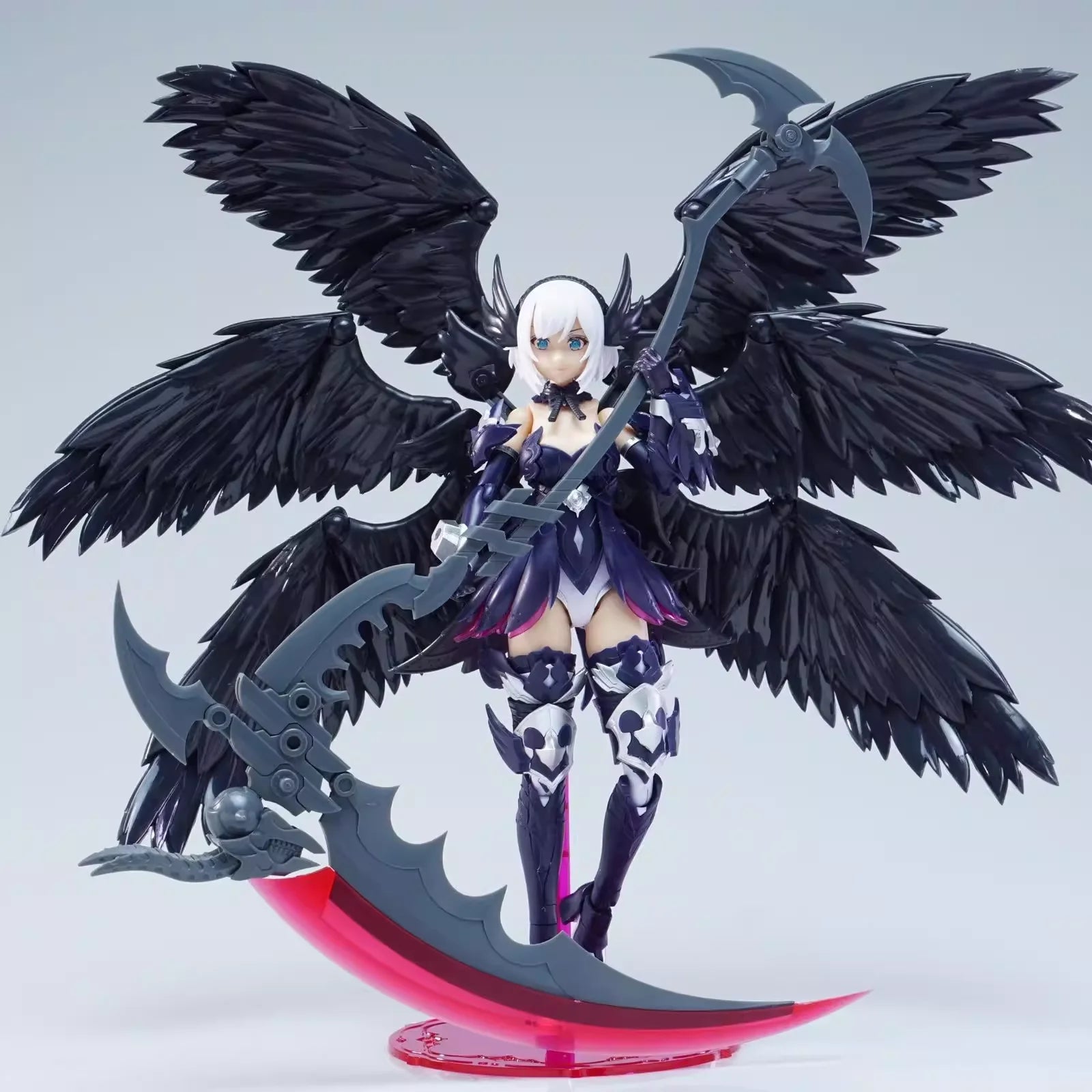 Feathery Six-Winged Little Angel Dual Body Units Acrylic Bonus Edition Interchangeable Faces Assembly Model  Action Figure Model