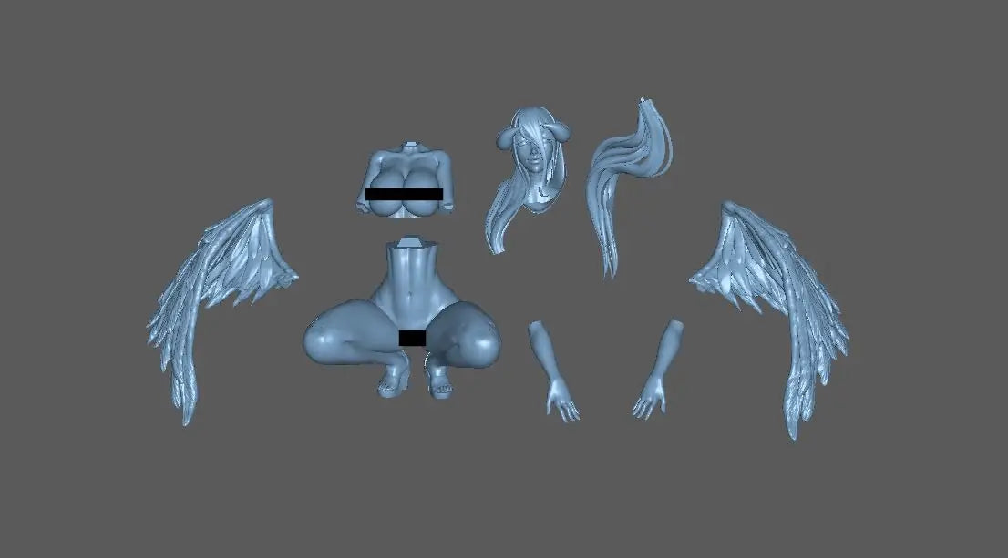 75mm,50mm, miniature model resin figure , Overlord Albedo NSFW , Unassembled and unpainted kit