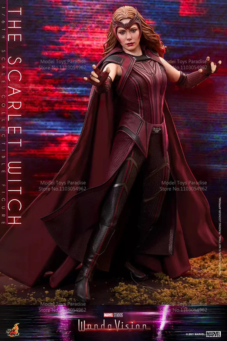 Original HOTTOYS HT TMS036 1/6 Collectible Toys Scarlet Witch 4.0 Super Hero Wanda Woman Soldier 12'' Action Figure Model Gifts