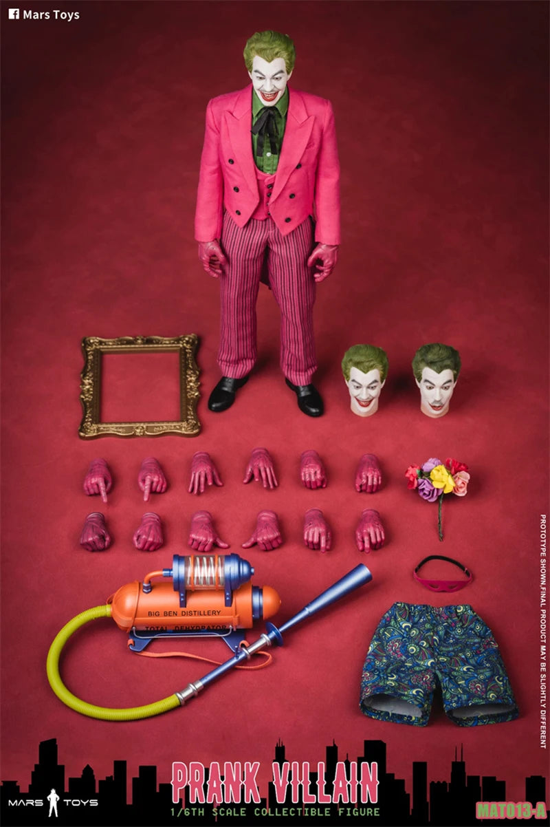 In Stock Mars Toys MAT013 1/6 Prank Villain Figure Model 12'' Soldier Action Figure Body Doll Full Set Collectible Toy