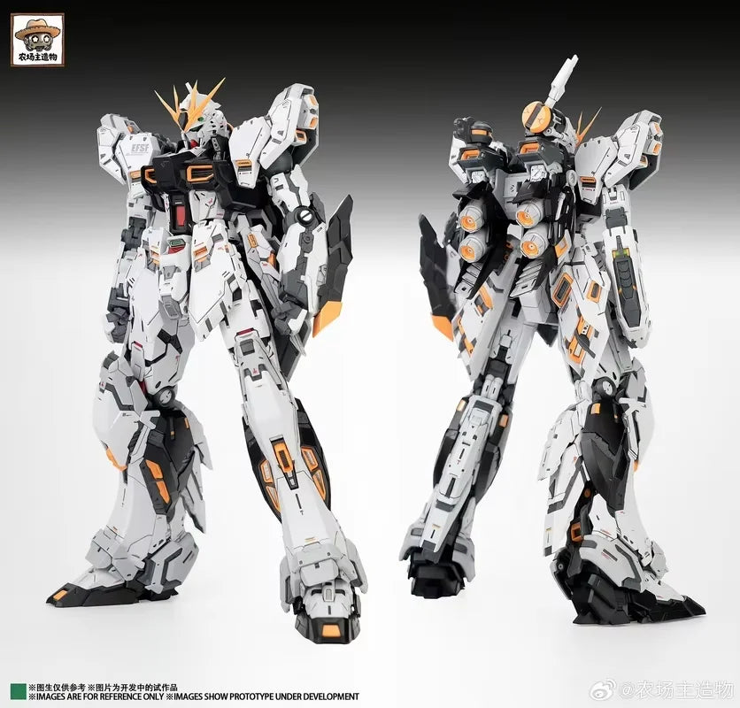 Farmers Creations Model RX-93 Nu Fighter Action Figure CMM GK Style 1/100 Scale Assembly Model Kit 24cm Anime Figures Free Gift